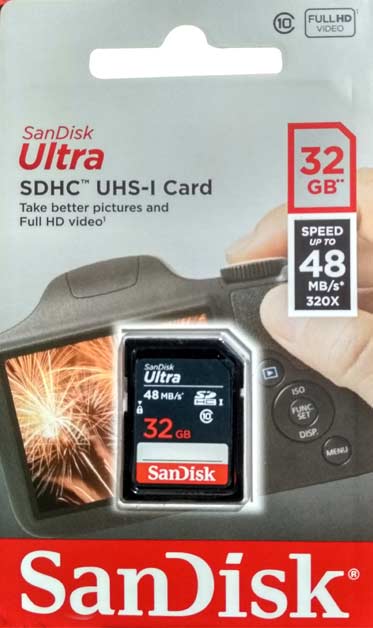	Sandisk Ultra SDHC UHS-1 CARD 32GB Memory Card FULL HD